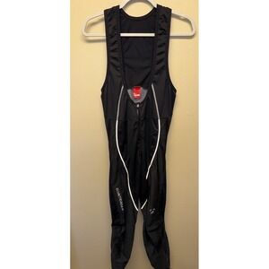 Bontrager Cycling Bib Tights Black Profila Stormshell Size Medium Zip Unpadded